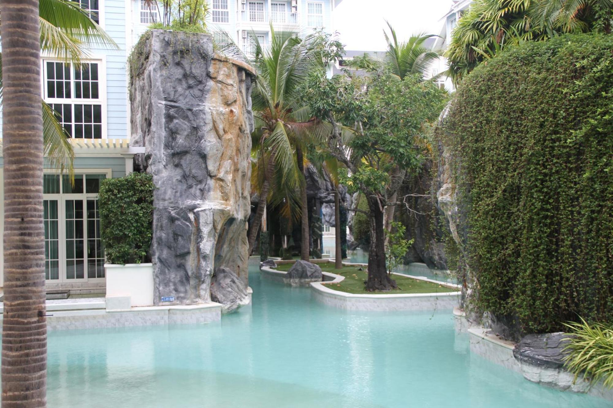 Grand Florida芭提雅带免费游泳池温泉和健身房和办公区水上花园公寓e208 Na Chom Thian Exterior photo