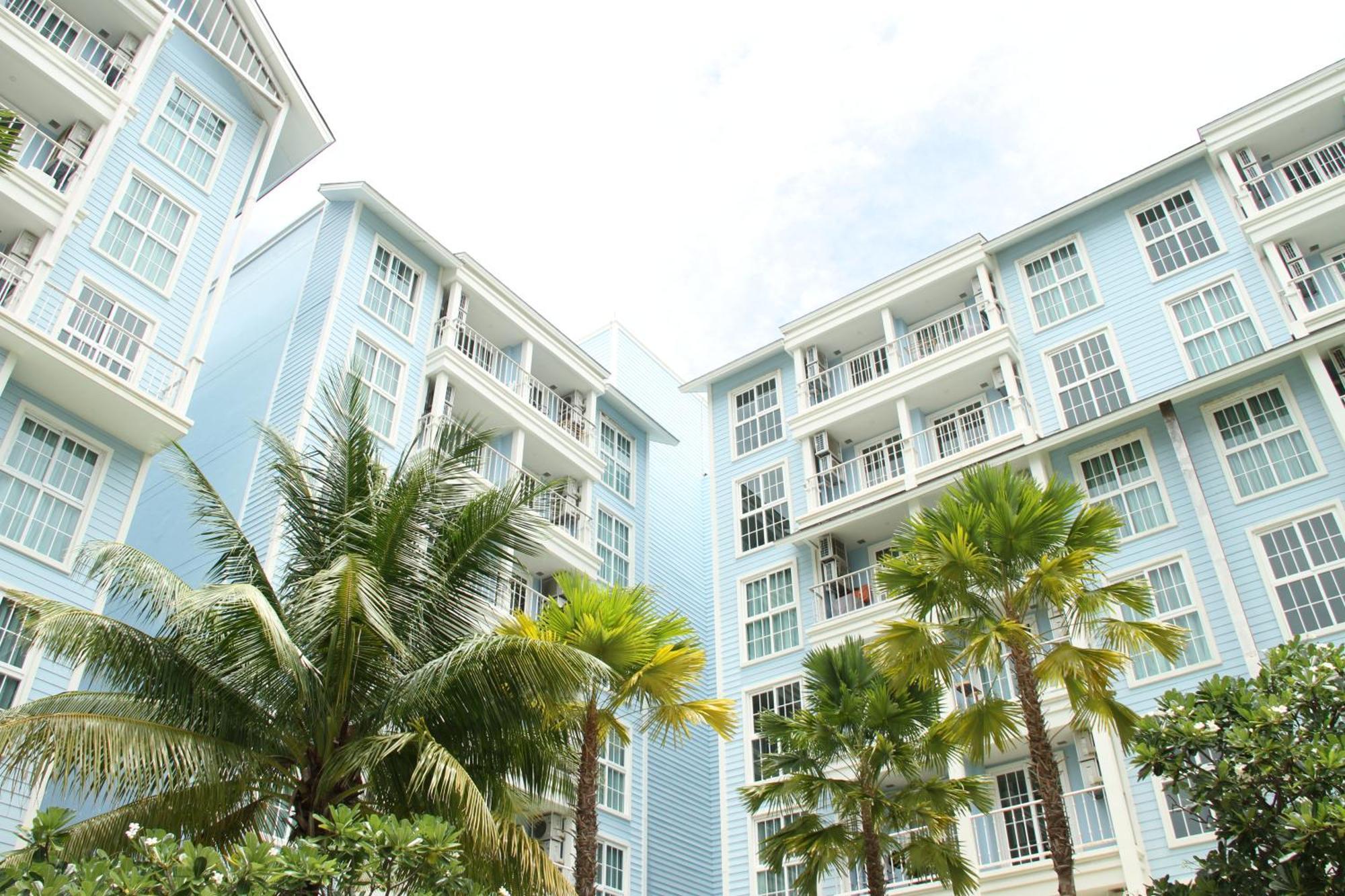 Grand Florida芭提雅带免费游泳池温泉和健身房和办公区水上花园公寓e208 Na Chom Thian Exterior photo
